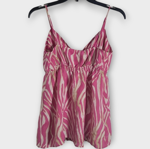 Express Women's Silk Spaghetti Strap Tank Barbiecore | Size Small - Picture 3 of 4